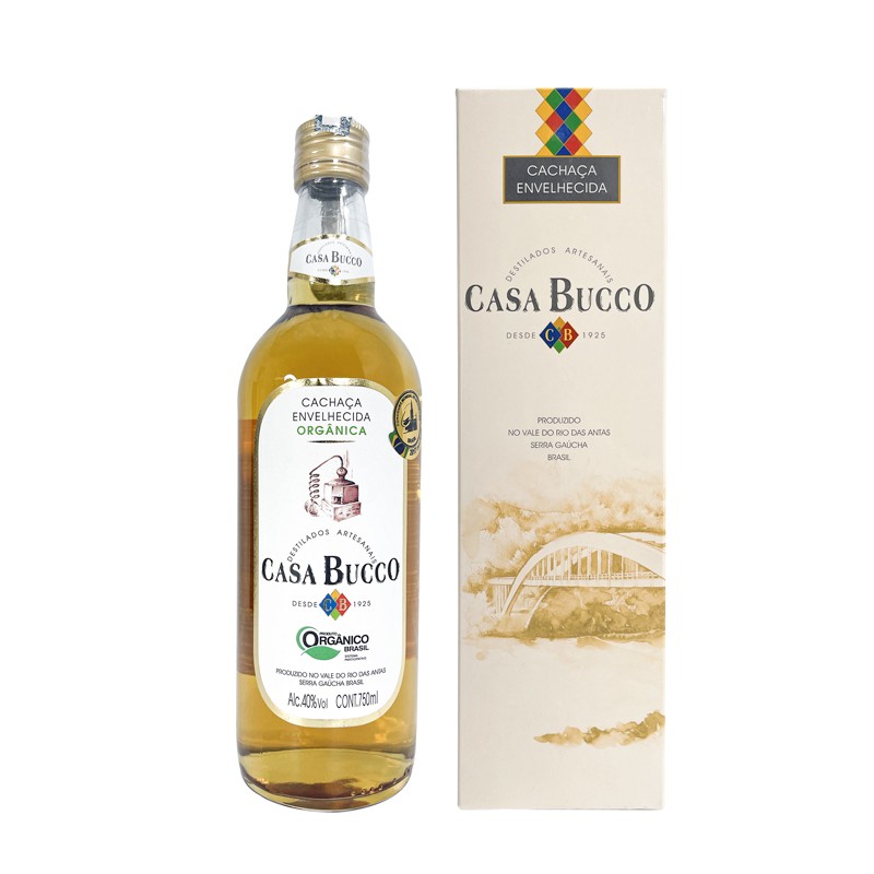 Cachaça Casa Bucco Envelhecida 6 Anos 750ml | Homens de Ouro